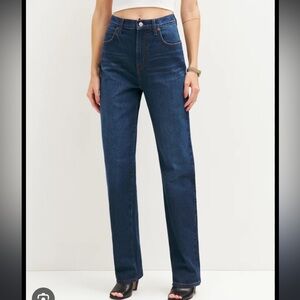 Reformation Elan Ultra High Rise Straight Jeans, size:29, worn once